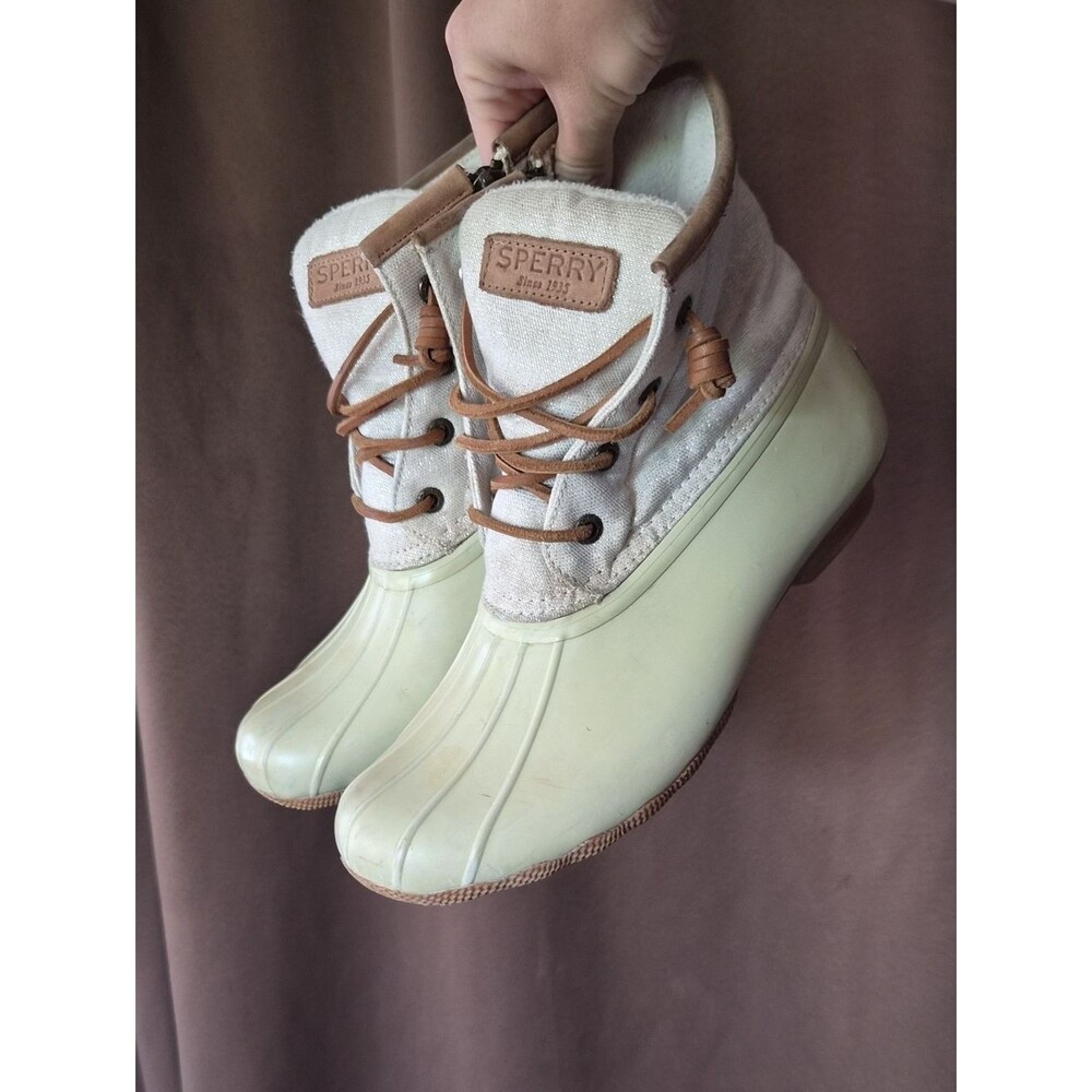 Sperry Women's Cream and Tan Boots - Picture 10 of 10